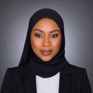 Fatoumatta Samateh, Head of Communication & Marketing at J-Sam EV Solutions, leading brand strategy, communications, stakeholder engagement, workforce development, and international program initiatives.